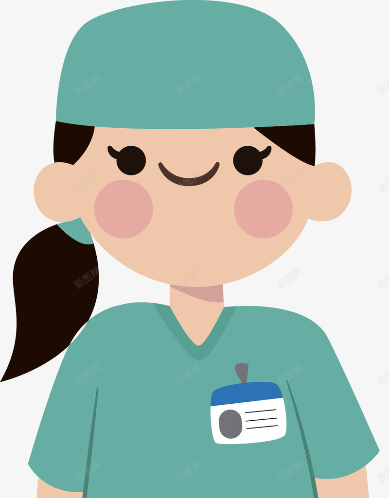 女医生图矢量图ai免抠素材_新图网 https://ixintu.com 人 医务人员 医生 医疗 医院 女子 扁平化 护士 白衣天使 矢量图