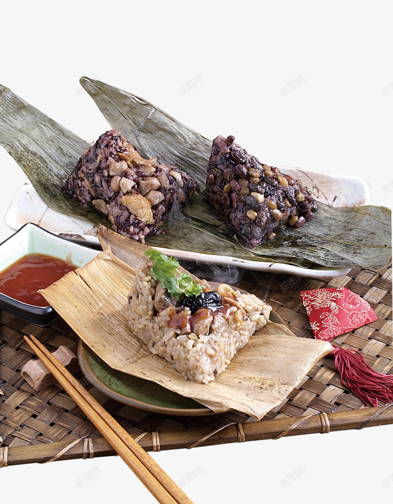 健康杂粮粽png免抠素材_新图网 https://ixintu.com 传统食品 健康杂粮粽 健康食品 端午节 粽子