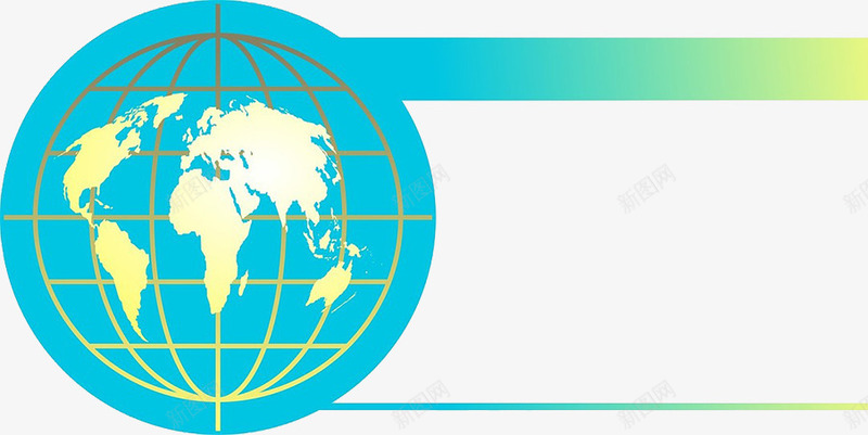 现代科技地球手绘png免抠素材_新图网 https://ixintu.com 全球 地球 构成 网络 蓝色 边框