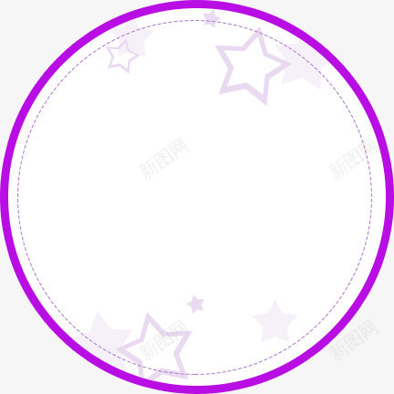 促销双十二浪漫元素带星星的圆psd免抠素材_新图网 https://ixintu.com 促销 元素 双十二 气氛 浪漫