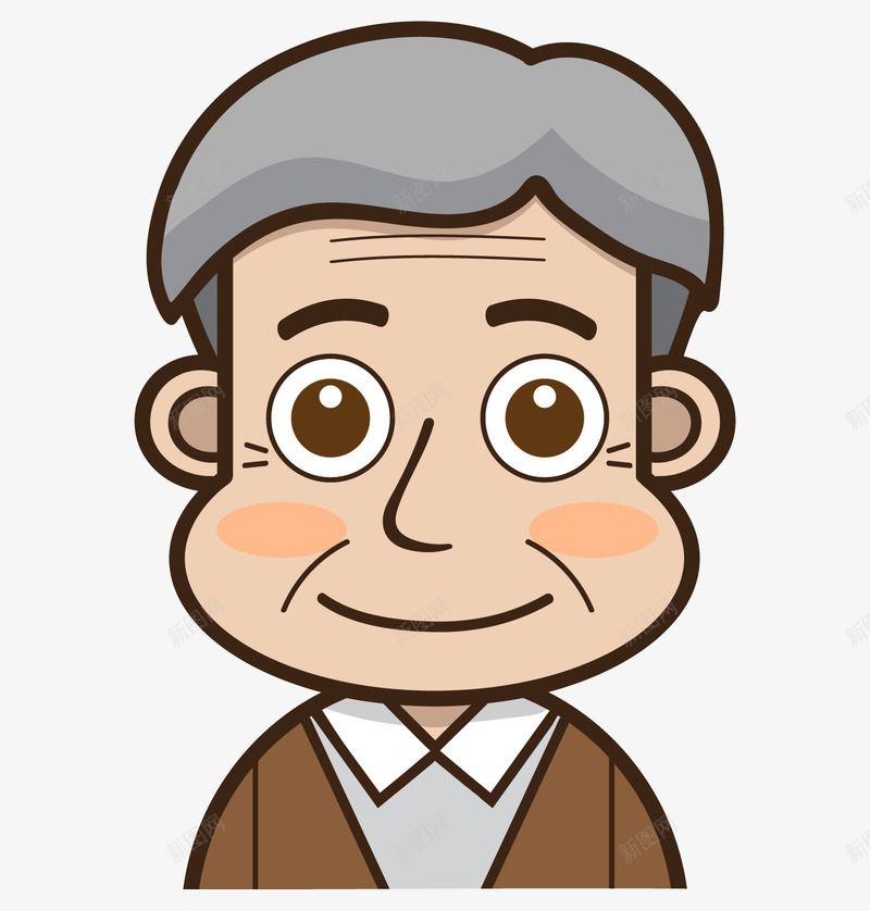 卡通装饰人物介绍海报png免抠素材_新图网 https://ixintu.com PPT制作 PPT制作设计 人物 人物介绍 人物头像 动漫人物 卡通人物 海报设计 老爷爷 装饰设计