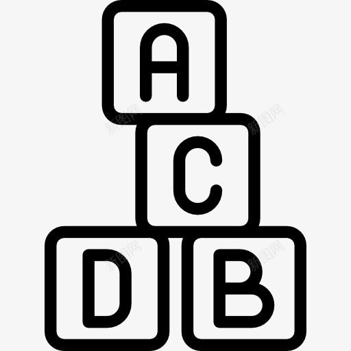 立方体图标png_新图网 https://ixintu.com ABC 娱乐 字母 孩子 孩子和婴儿的立方体 教育 游戏 玩具 立方体