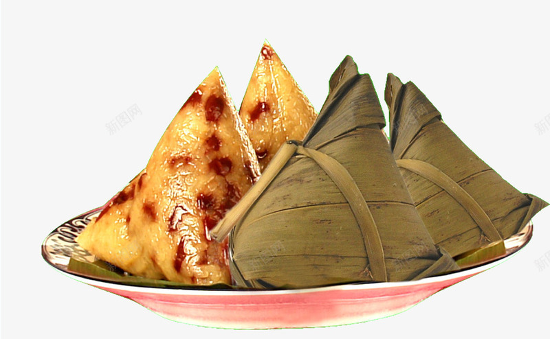 手绘红枣粽子美食png免抠素材_新图网 https://ixintu.com 粽子 红枣 美食