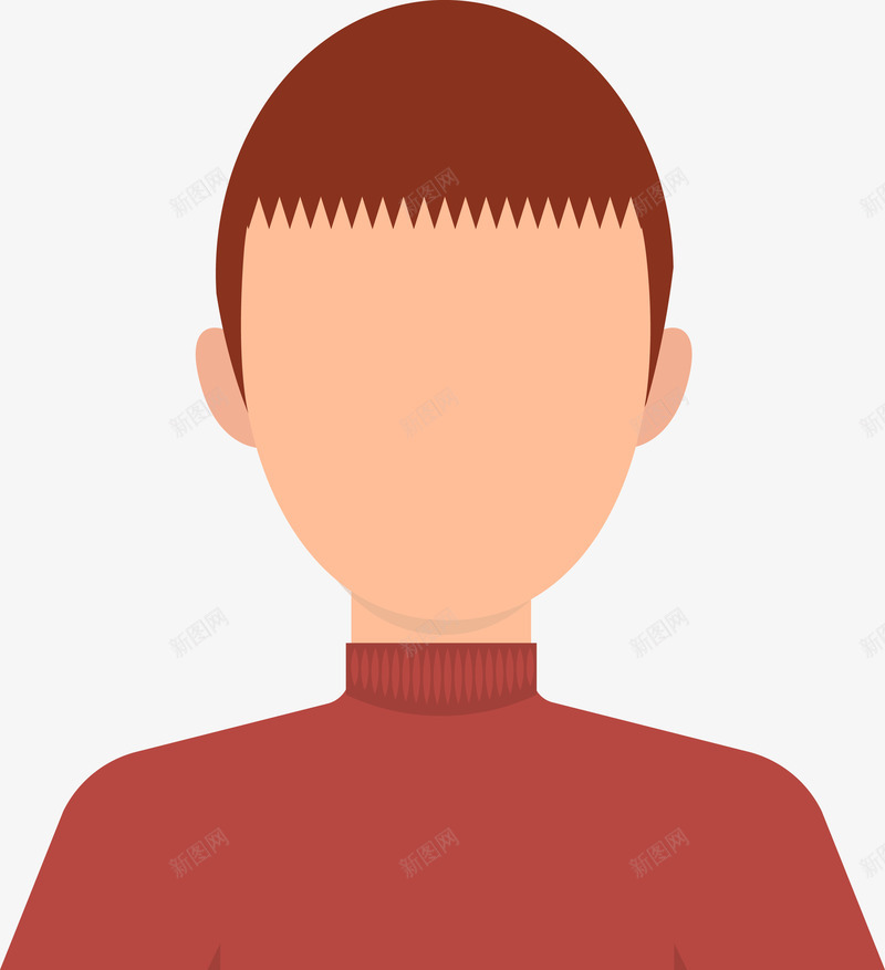 男士头像png免抠素材_新图网 https://ixintu.com 人物 头像 女子 扁平化 无五官 无头像 无眼睛 无表情 用户头像 男子