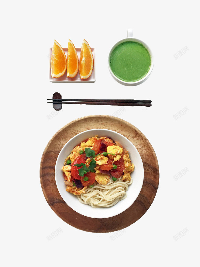 番茄鸡蛋面png免抠素材_新图网 https://ixintu.com 柠檬 番茄 筷子 美食 面条 食物 鸡蛋