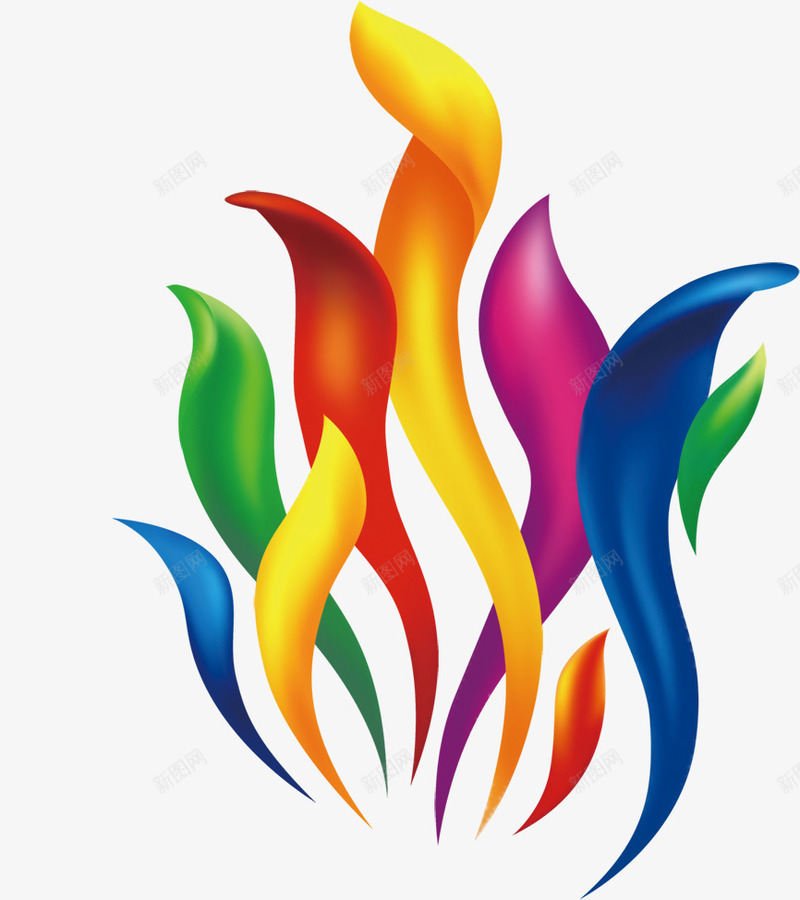 炫彩彩绸psd免抠素材_新图网 https://ixintu.com 五彩缤纷 免费下载 免费图片 彩绸 彩色 气氛 炫彩