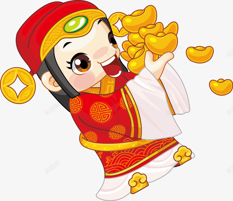 过年喜庆图形画画矢量图ai免抠素材_新图网 https://ixintu.com 图形画画 活动 画画 红色 矢量图