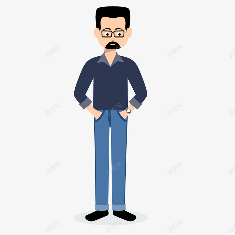卡通装饰人物介绍海报男孩子png免抠素材_新图网 https://ixintu.com PPT制作 人物 人物介绍 动漫人物 卡通人物 男孩子 职业人士 职业介绍 职场人物 装饰设计