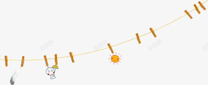 夏日海报夹照片夹子png免抠素材_新图网 https://ixintu.com 夏日 夹子 海报 照片