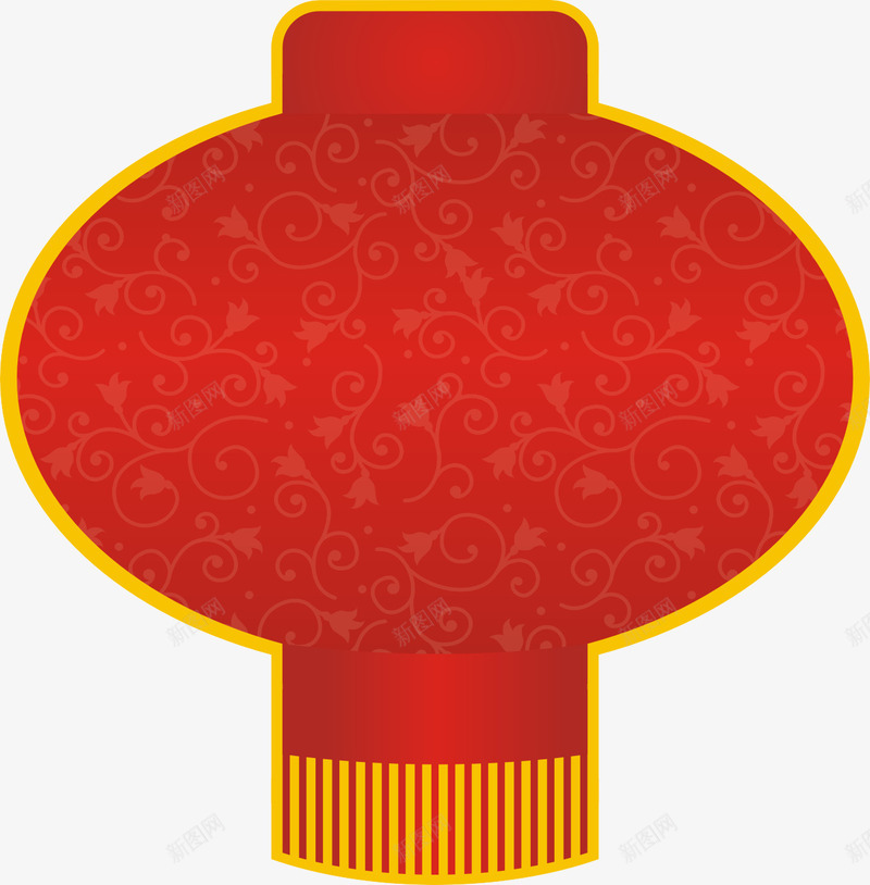 红色灯笼矢量图eps免抠素材_新图网 https://ixintu.com 喜庆 灯笼 红色灯笼矢量 装饰图案 过年 矢量图