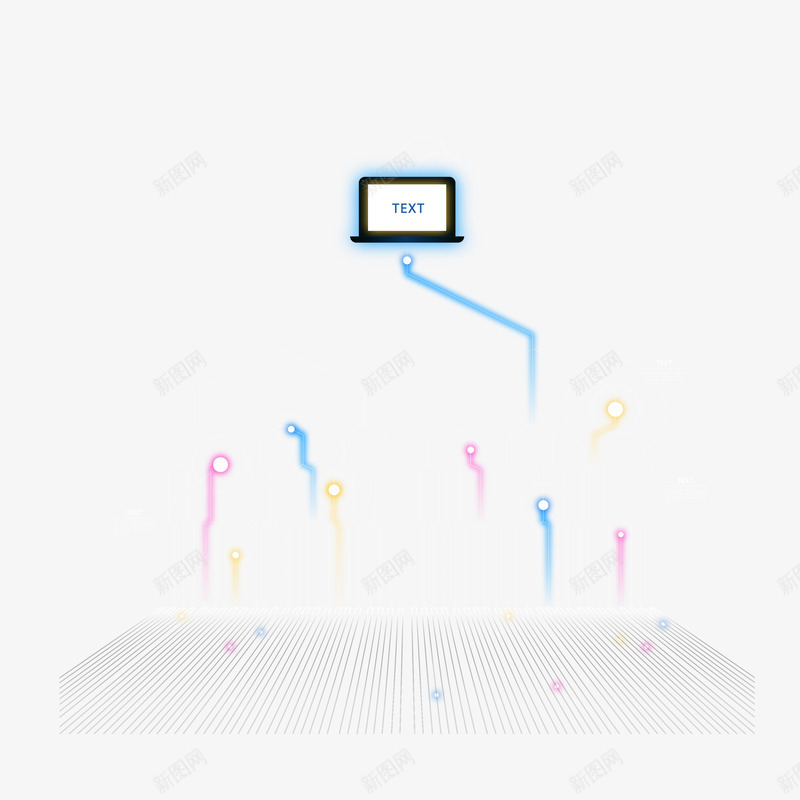 机器装饰现代案矢量图ai免抠素材_新图网 https://ixintu.com 人工 人工智能 智能 机器 渐变 现代 电脑 科学 科技 线条 装饰 矢量图