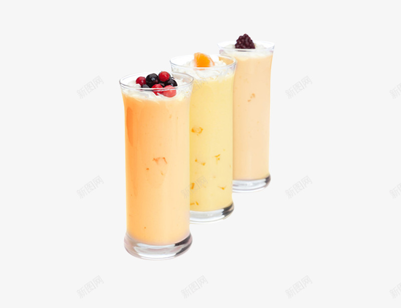 夏日思慕雪png免抠素材_新图网 https://ixintu.com 产品实物 思慕雪 树莓 橘子 水果 清凉 蓝莓