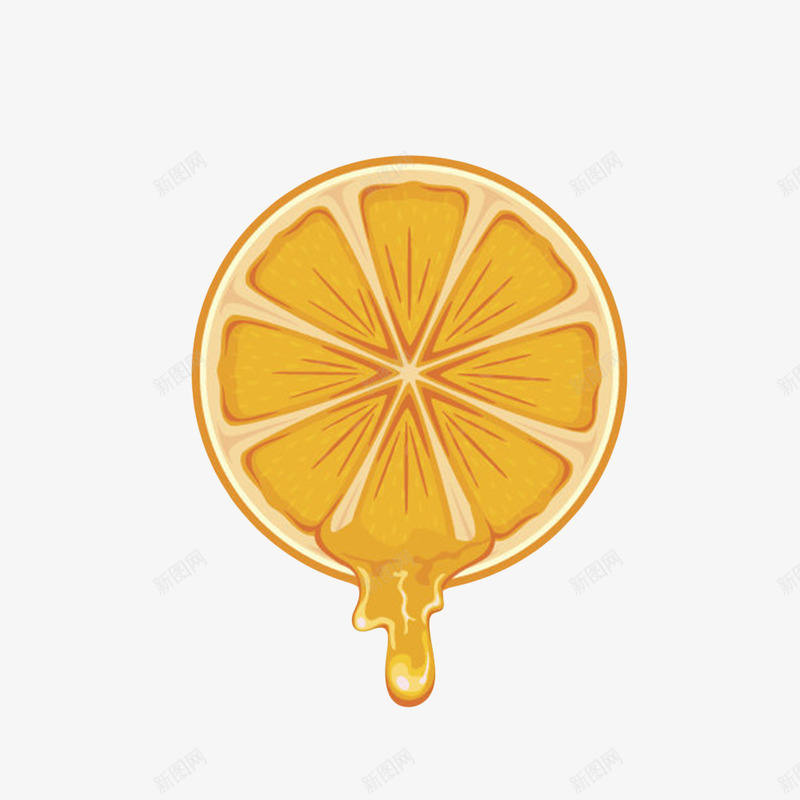 橙黄色美味的水果柠檬片卡通png免抠素材_新图网 https://ixintu.com 免扣 免费下载 卡通柠檬片 柠檬 柠檬片 橙色 水果 酸水果