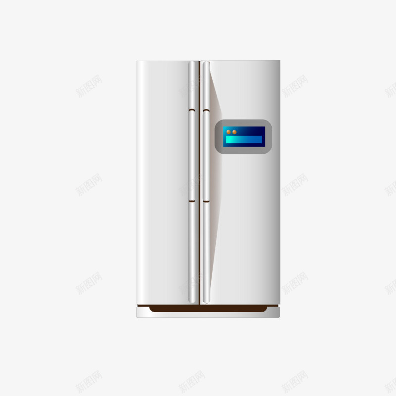 卡通现代对开门大冰箱png免抠素材_新图网 https://ixintu.com 冰箱 冷柜 卡通 家用电器 对开门冰箱 电器