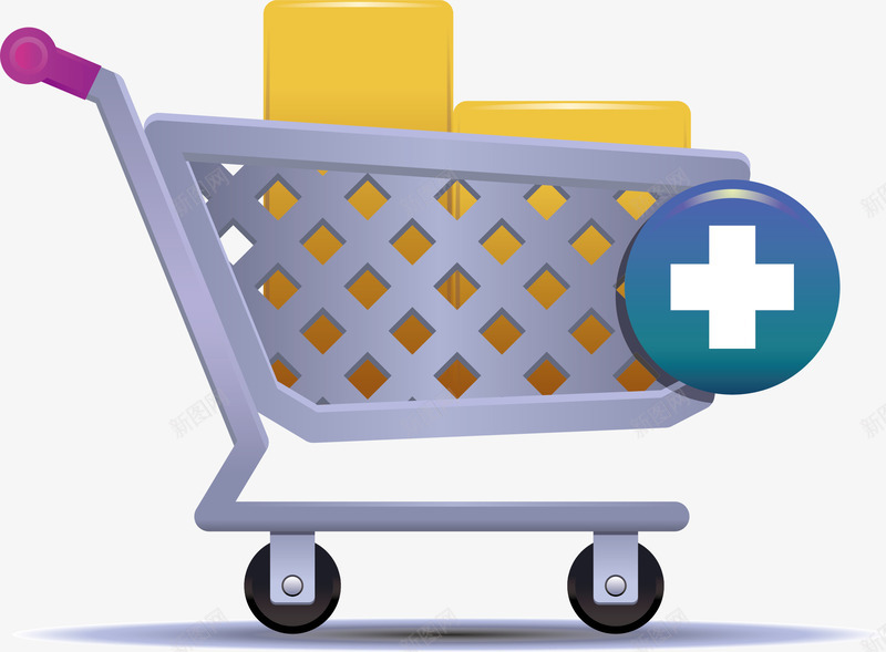 购物车消费者图标使用矢量图ai_新图网 https://ixintu.com 图标设计 推车 消费图标 消费者图标 消费者图标使用 箱子 购物 购物图标 矢量图