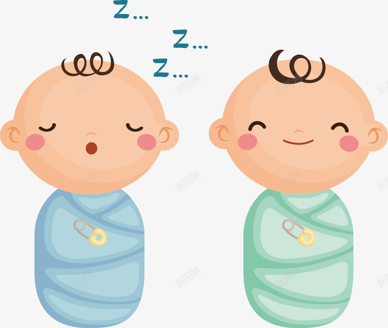 网页婴儿宝宝矢量图ai免抠素材_新图网 https://ixintu.com 婴儿宝宝 网页 装饰 矢量图