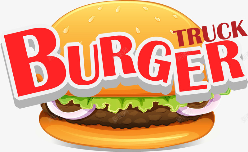 卡通快餐车png免抠素材_新图网 https://ixintu.com BURGER 卡通元素 卡通绘画 小车 快餐车 时尚插画 汉堡 现代科技 美式快餐 食物