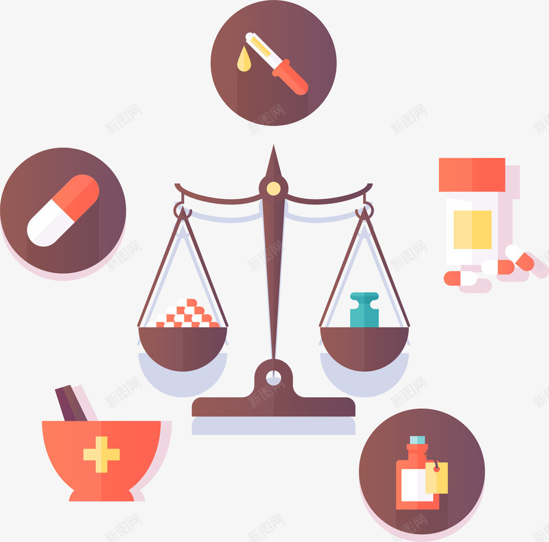 卡通药丸医疗图标png_新图网 https://ixintu.com 医疗 医疗图标 医院图标 吃药 宣传日 接种 接种疫苗 药丸