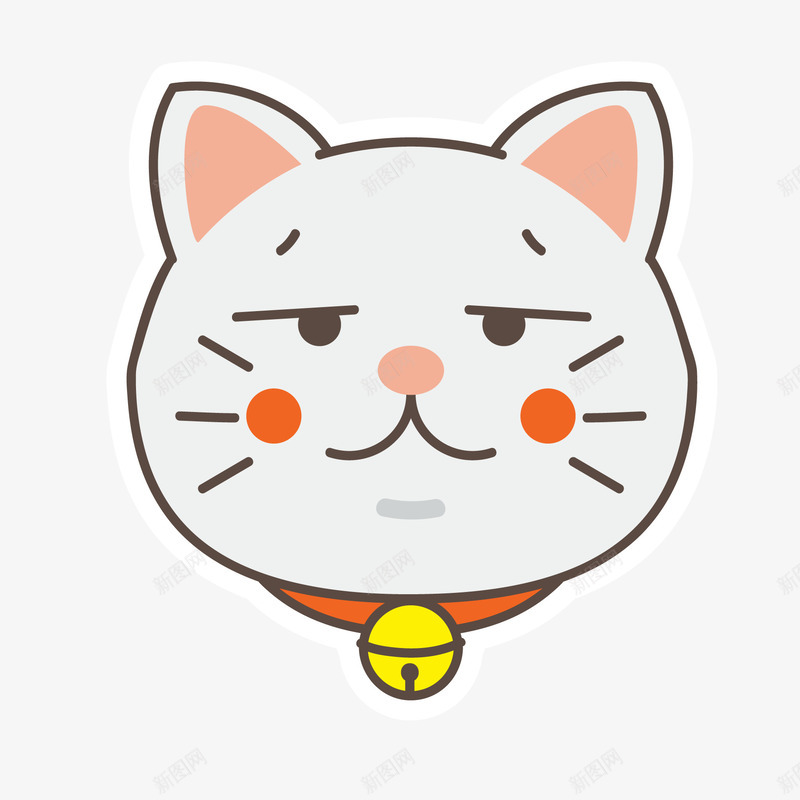 卡通手绘猫咪动物矢量图ai免抠素材_新图网 https://ixintu.com 动物设计 卡通 头像设计 宠物 猫咪 矢量图 跳舞猫咪 铃铛