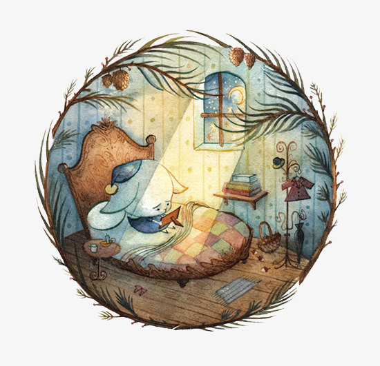 手绘小狗看照片图psd免抠素材_新图网 https://ixintu.com 创意设计 可爱卡片 手绘插画