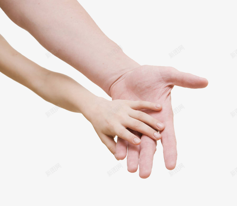 大手牵小手png免抠素材_新图网 https://ixintu.com 卡通手绘 大手 手指 手臂 指纹 装饰图案 躯干