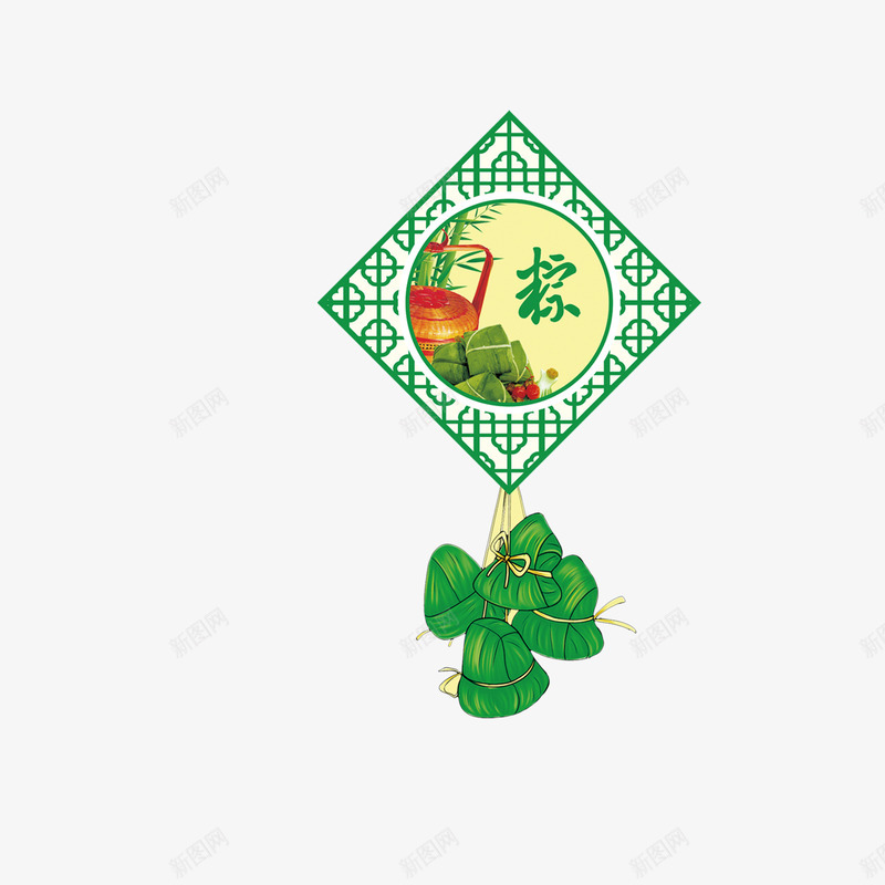 端午节粽子促销吊牌装饰psd免抠素材_新图网 https://ixintu.com 促销吊牌 端午节 粽子 装饰素材