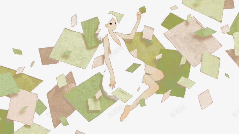 少女的日记之照片png免抠素材_新图网 https://ixintu.com 女孩 少女的日记 手绘 插画 漫画 照片 纸屑