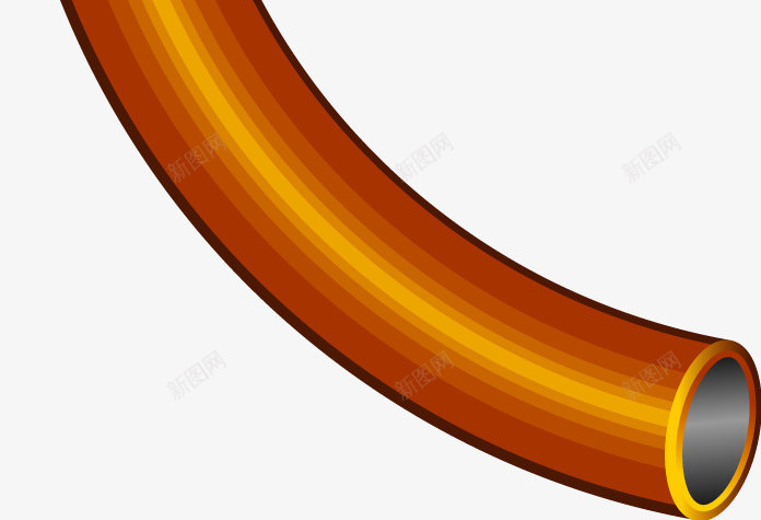 金色管箭头图标png_新图网 https://ixintu.com 分享箭头 矢量箭头 立体按钮 箭头图标 金色箭头