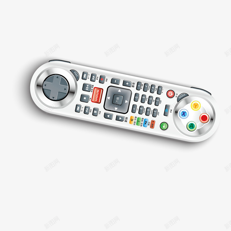 电视遥控器矢量图ai免抠素材_新图网 https://ixintu.com 按钮 电视 遥控器 矢量图