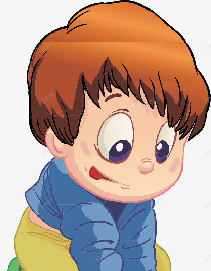 爬行宝宝png免抠素材_新图网 https://ixintu.com 卡通 可爱 小男孩 爬行 爬行宝宝