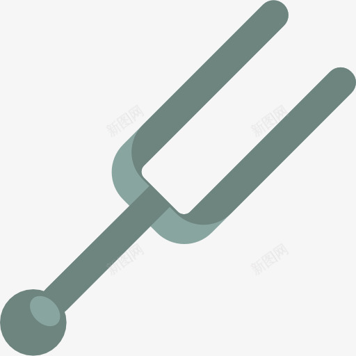 音叉图标png_新图网 https://ixintu.com 医疗 医院 反射 器皿 工具 锤 音乐和多媒体 音叉