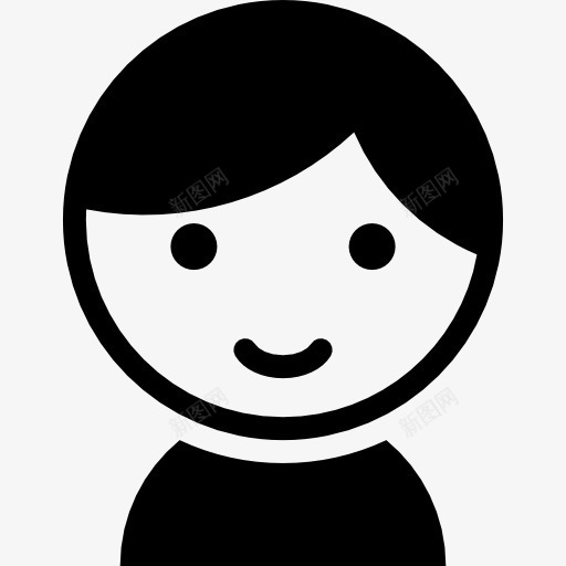 男孩大头图标png_新图网 https://ixintu.com 人 孩子 少年 微笑 童年