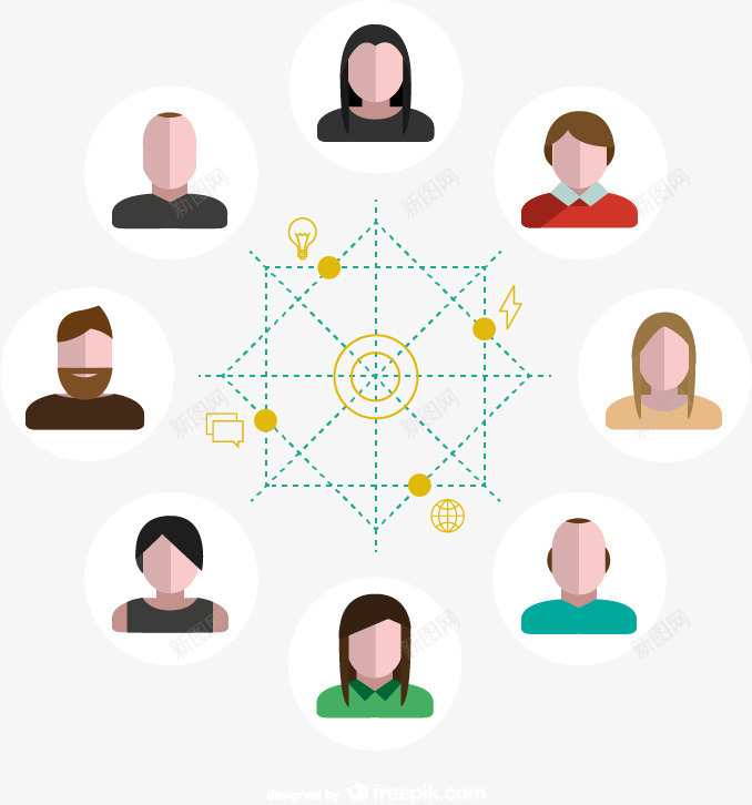 人物头像图标矢量图ai_新图网 https://ixintu.com 卡通人物素材 矢量人物头像素材 矢量人物素材 矢量卡通素材 矢量简单人物素材 矢量素材 矢量图