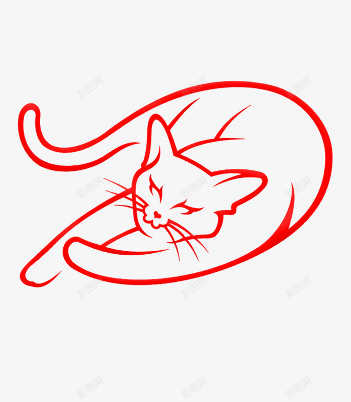 简约经典动物剪纸广告猫咪png免抠素材_新图网 https://ixintu.com 剪纸样式 剪纸设计 动物剪纸 小动物剪纸 广告设计 海报设计 猫咪 经典古风剪纸
