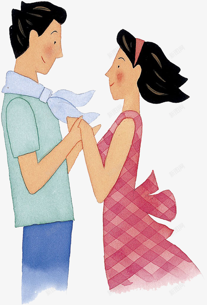 手牵手的男女png免抠素材_新图网 https://ixintu.com 与你 与您相约 久后重逢 人 心 爱 爱情 男女 相约 重逢