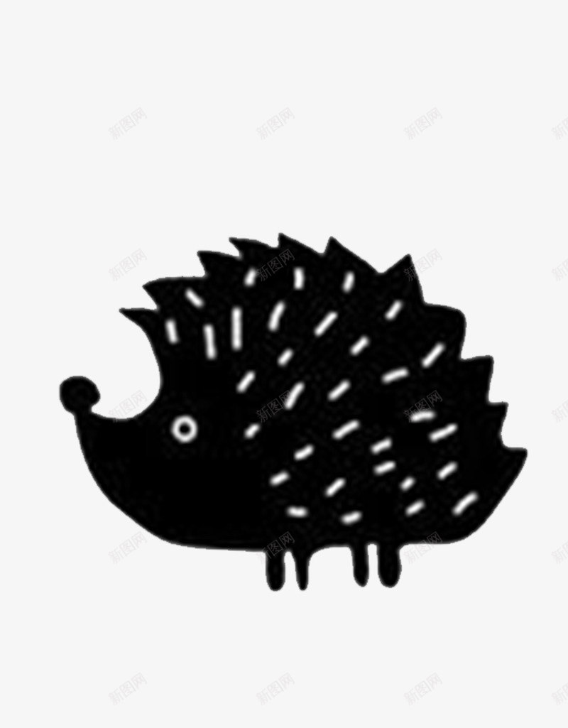 刺猬剪影png免抠素材_新图网 https://ixintu.com 刺猬 剪影 剪纸艺术 动物