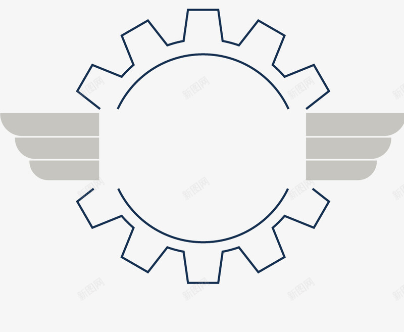 手绘齿轮矢量图ai免抠素材_新图网 https://ixintu.com ppt素材 商务素材 齿轮 矢量图