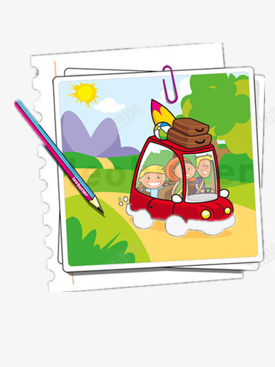 旅游照片png免抠素材_新图网 https://ixintu.com 卡通 户外 照片