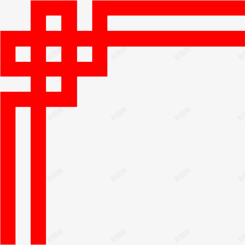 红色边框花纹剪纸png免抠素材_新图网 https://ixintu.com 剪纸 红色 花纹 设计 边框