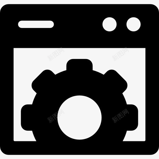 页面设置图标png_新图网 https://ixintu.com 互联网浏览器 界面 齿轮