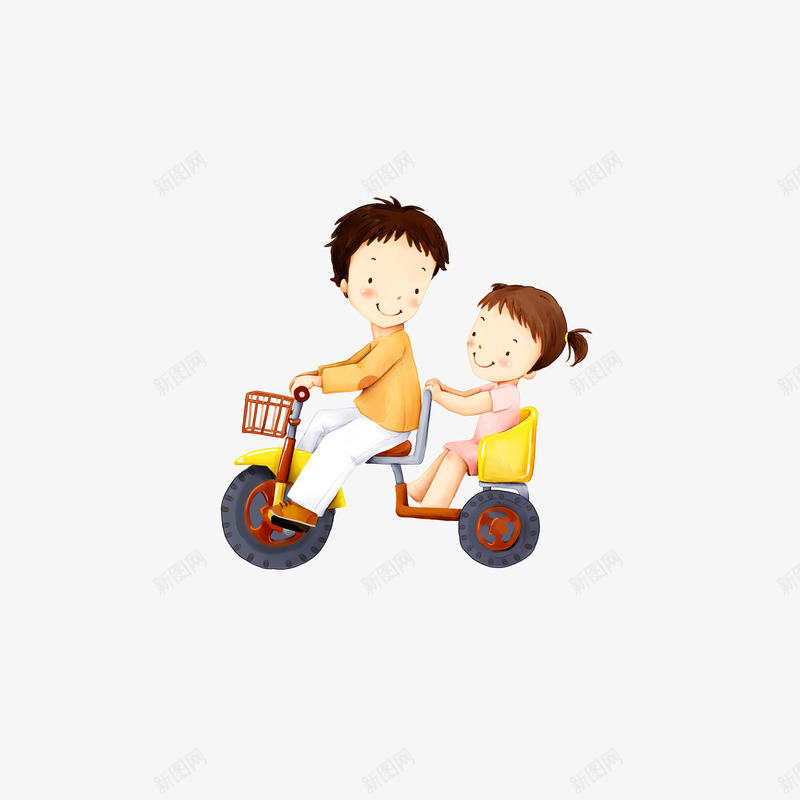 父亲载着孩子png免抠素材_新图网 https://ixintu.com 亲情 儿童节 卡通 温馨 父与子 父亲节