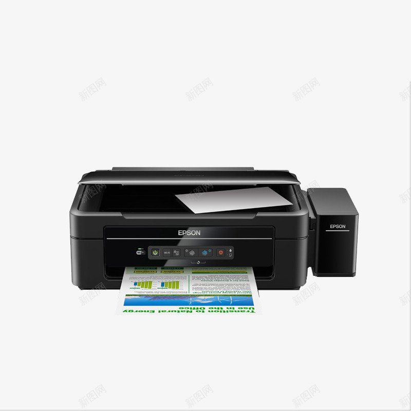 照片打印机png免抠素材_新图网 https://ixintu.com 产品实物 办公 学习 黑色
