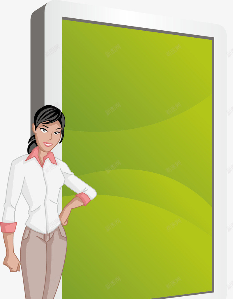 商业人物广告牌png免抠素材_新图网 https://ixintu.com 企业人物 商业人物 商务人物 工作人物 广告牌 文字背景框