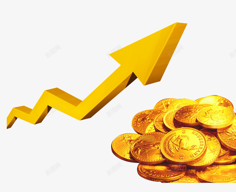 上升金币psd免抠素材_新图网 https://ixintu.com 上升 上市 中国风 企业 企业文化 指标 箭头涨价 财富 金币 金色 金融