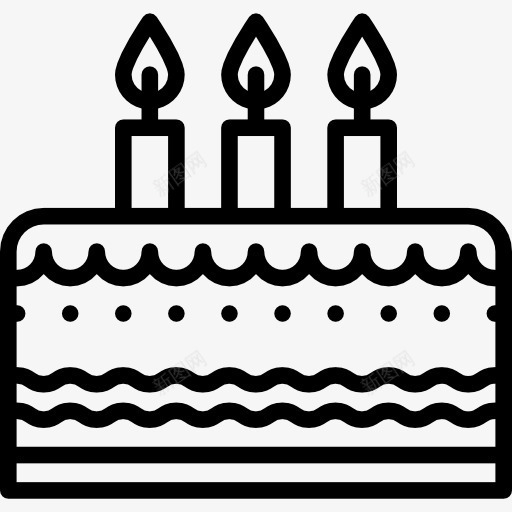 生日蛋糕图标png_新图网 https://ixintu.com baker 做饭 甜 甜点 蜡烛 面包 食品