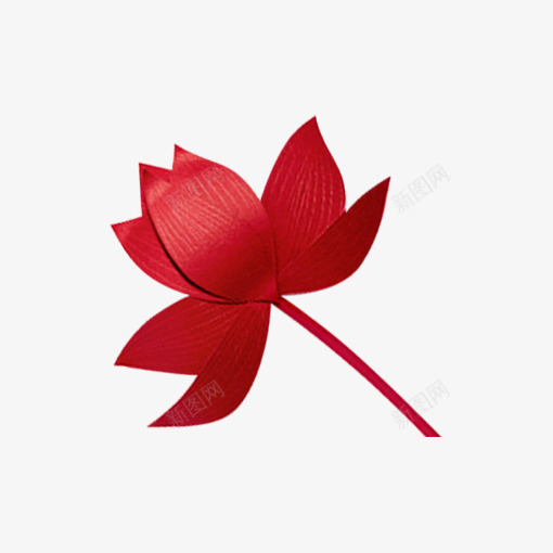 春节红色花朵剪纸png免抠素材_新图网 https://ixintu.com 中国风 喜庆 新春剪纸 春节剪纸 红色花朵 花朵剪纸