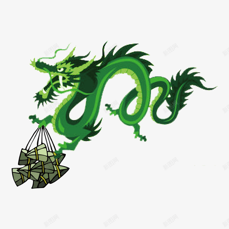 创意风格龙包粽子矢量图ai免抠素材_新图网 https://ixintu.com 中国风 传统节日 创意 端午佳节 粽子 风格 龙包粽子 矢量图