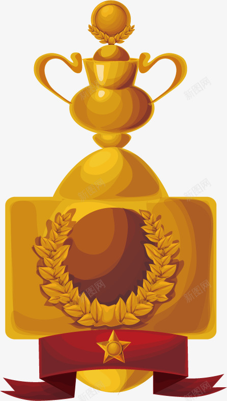 金牌标签png免抠素材_新图网 https://ixintu.com 免费png 图片 奖杯 插图 标签 金牌 高大上标签