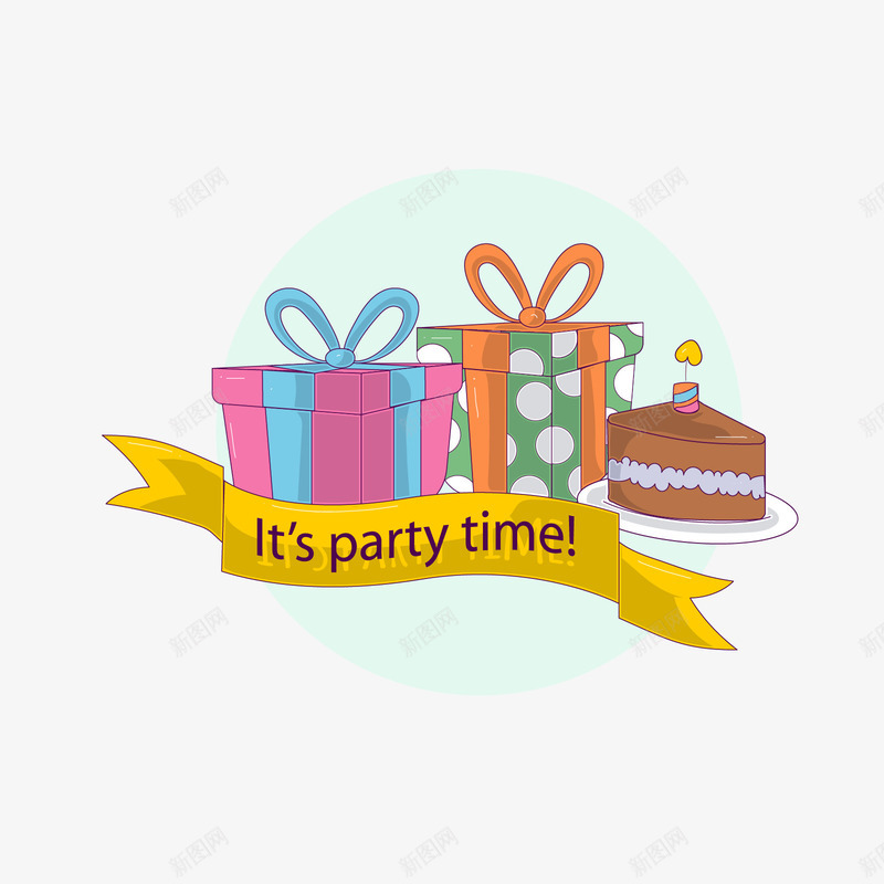 礼盒蛋糕生日快乐标签矢量图ai免抠素材_新图网 https://ixintu.com 标签 生日快乐 礼盒 绿色 英文 蛋糕 黄色 矢量图