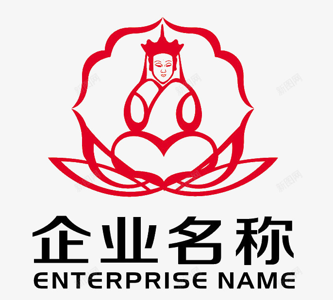 佛教LOGO企业LOGO图标png_新图网 https://ixintu.com 佛教 佛教LOGO 创意 图标 图案 平面 标志 莲花座 设计